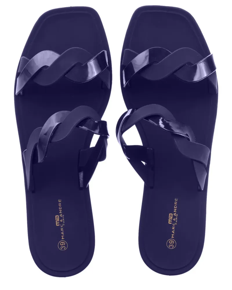 Дамски чехли в синьо  Marc & André