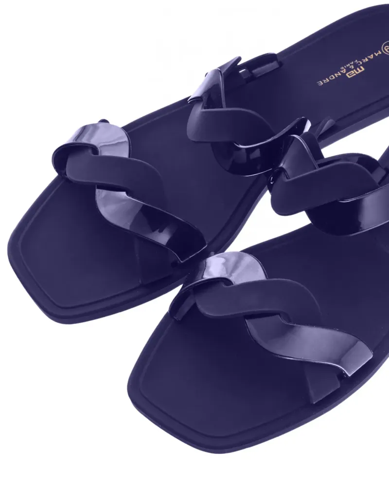 Дамски чехли в синьо  Marc & André