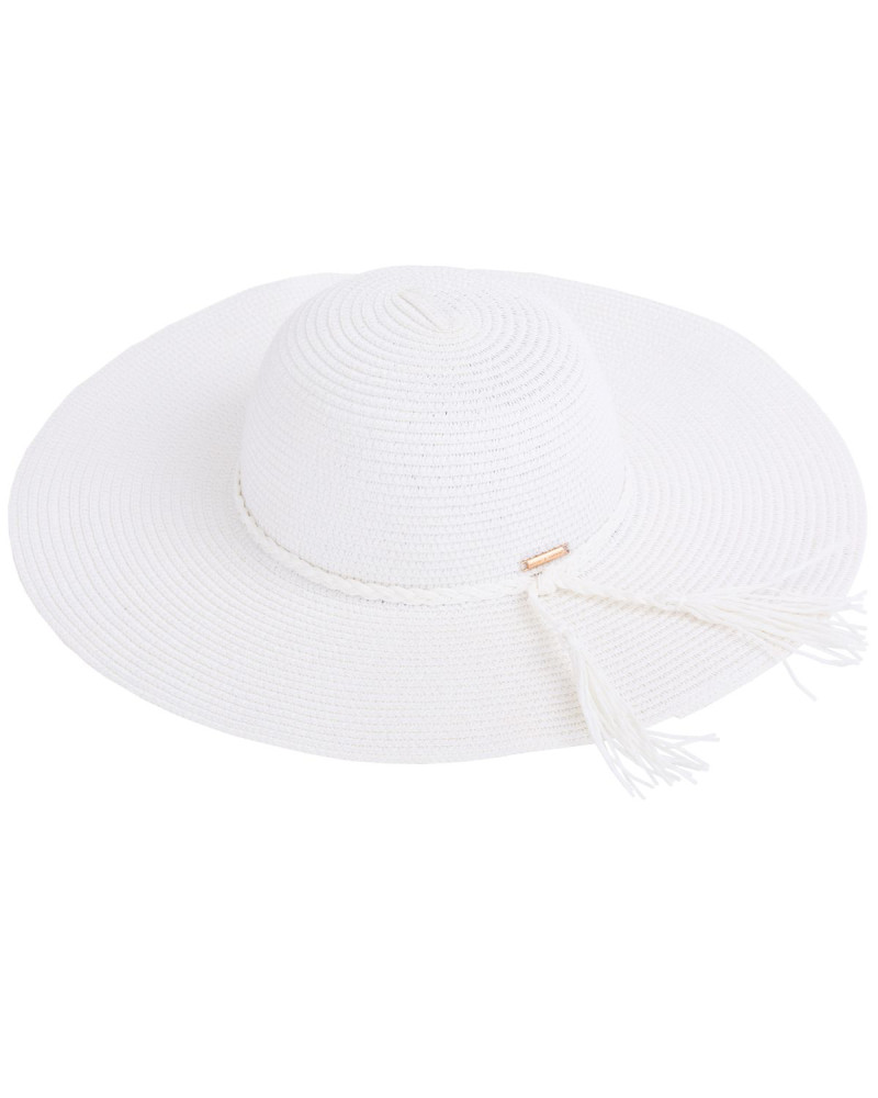 Бяла лятна шапка от Marc and Andre