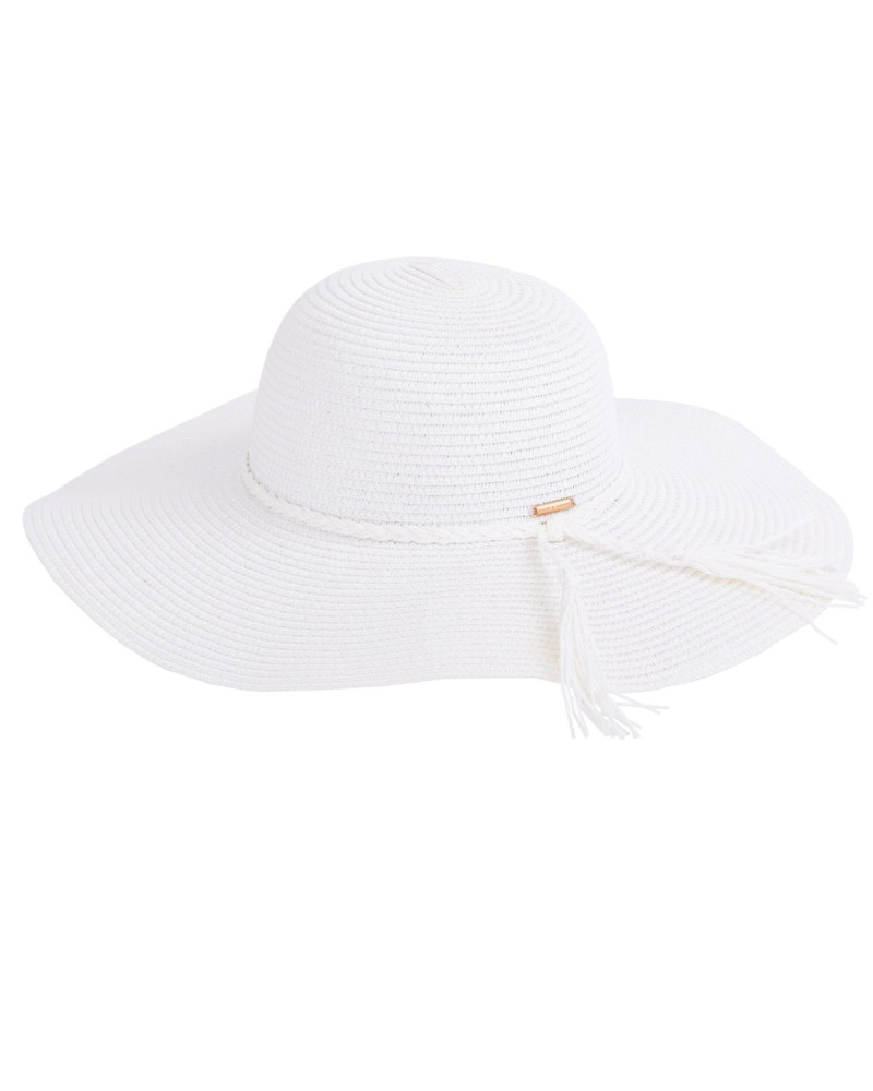 Бяла лятна шапка от Marc and Andre