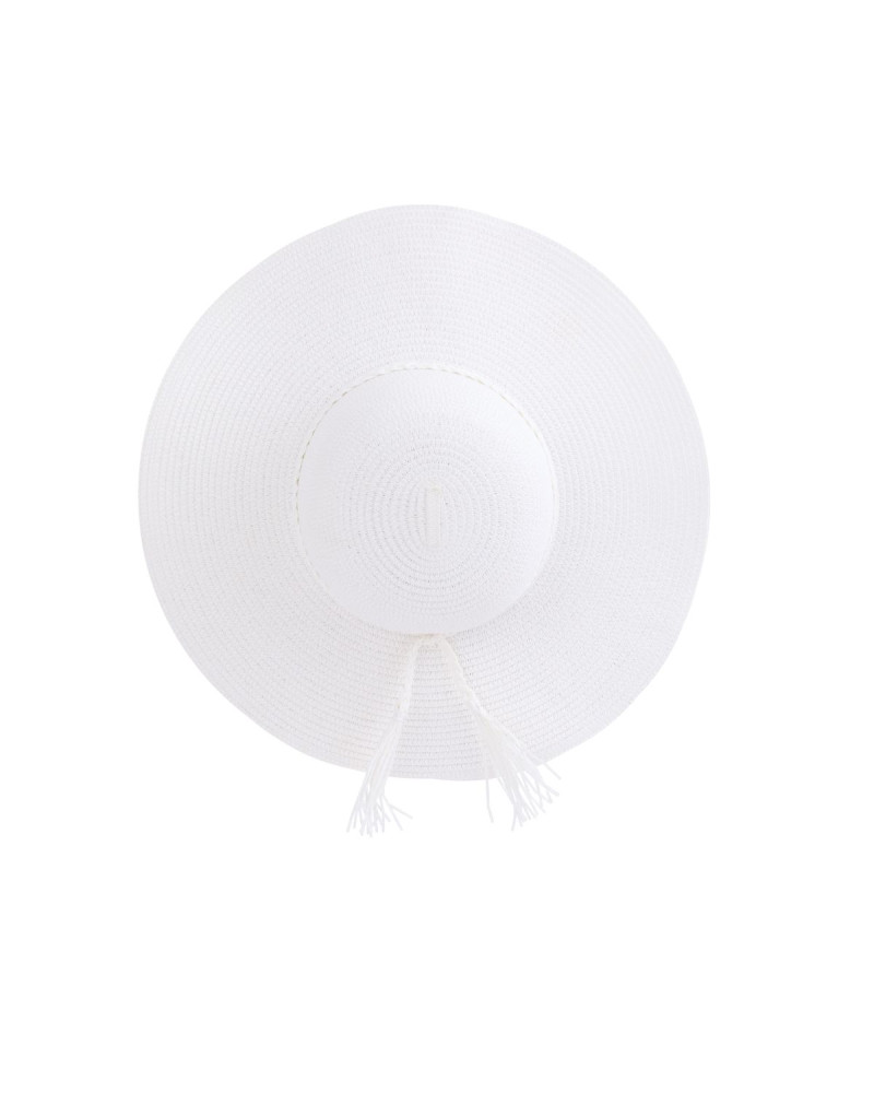 Бяла лятна шапка от Marc and Andre