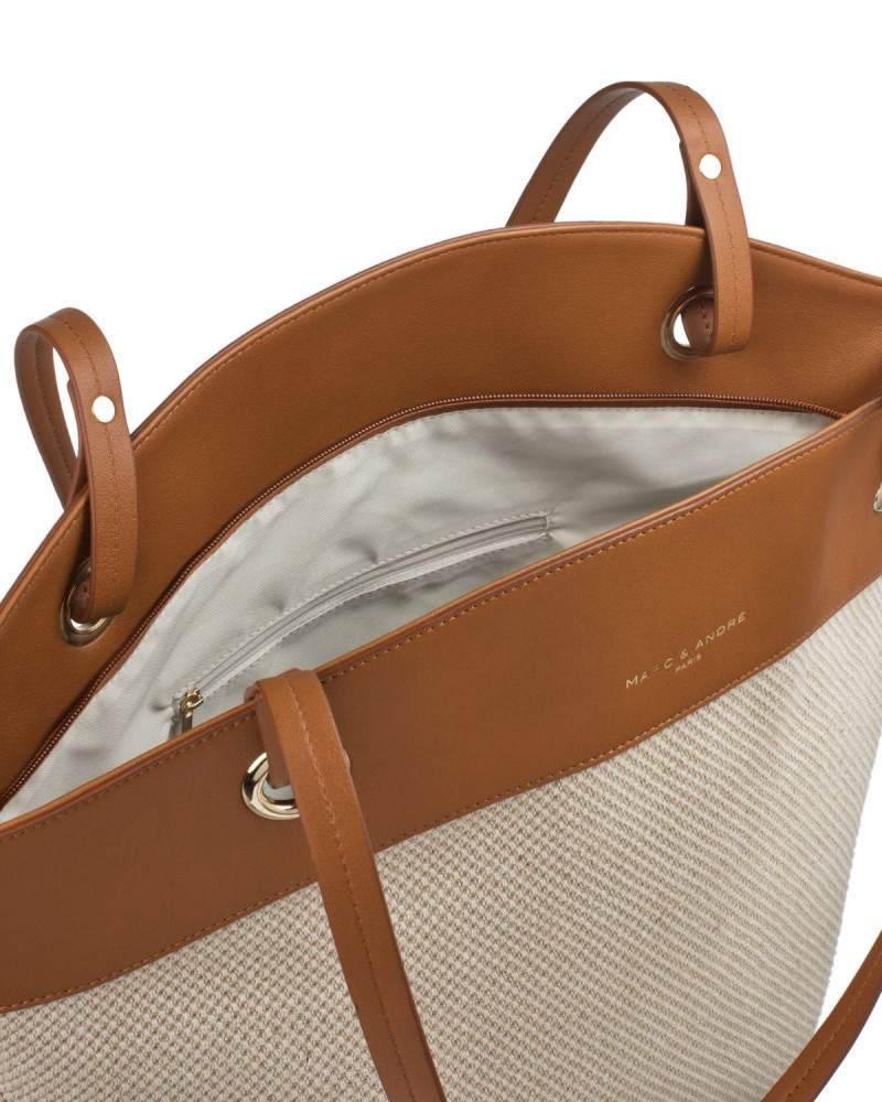 Лятна чанта Бежово/Кафяво от Marc & Andre