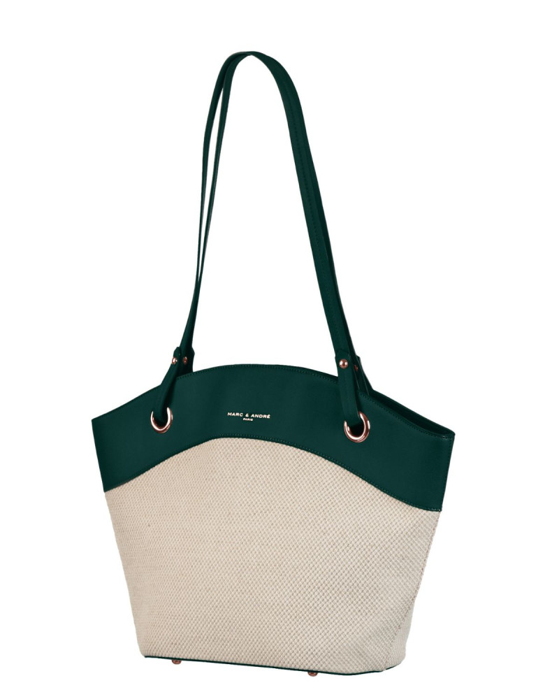 Лятна чанта Бежово/Черно от Marc & Andre