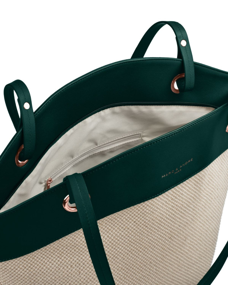 Лятна чанта Бежово/Черно от Marc & Andre