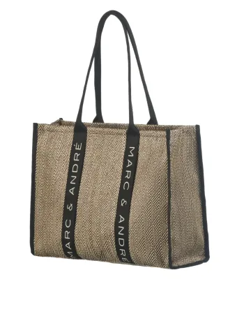 Лятна чанта в тъмно бежов цвят