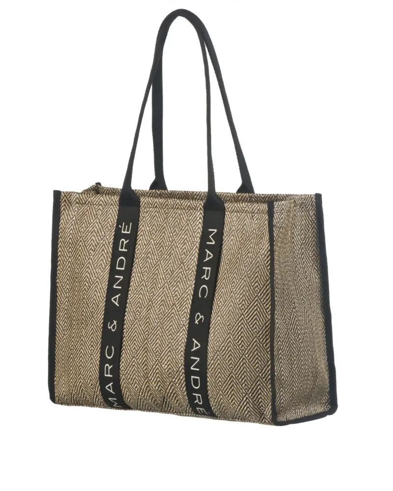 Лятна чанта в тъмно бежов цвят