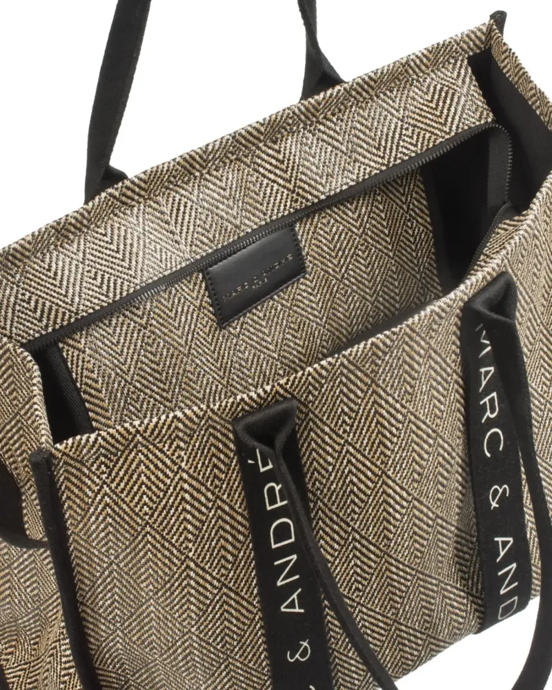 Лятна чанта в тъмно бежов цвят