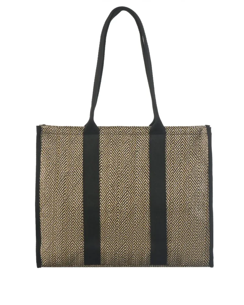 Лятна чанта в тъмно бежов цвят