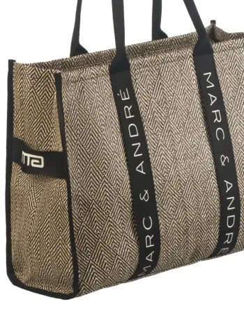 Лятна чанта в тъмно бежов цвят