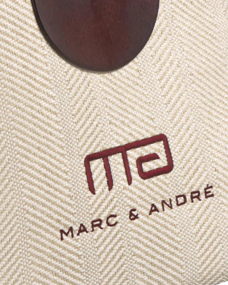 Елегантна чанта с овални дръжки в  бежов цвят Alize