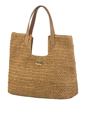 Лятна плетена чанта Hobo