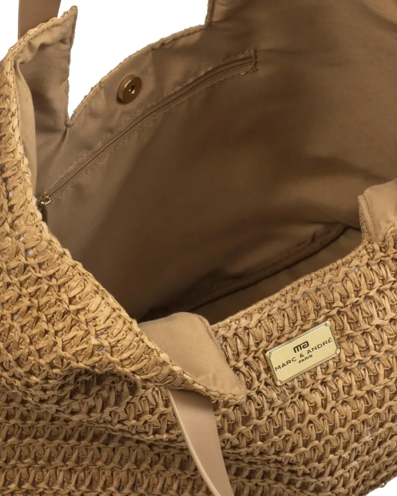 Лятна плетена чанта Hobo