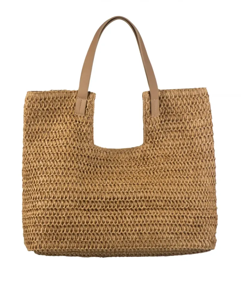 Лятна плетена чанта Hobo