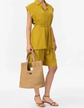 Лятна плетена чанта Hobo