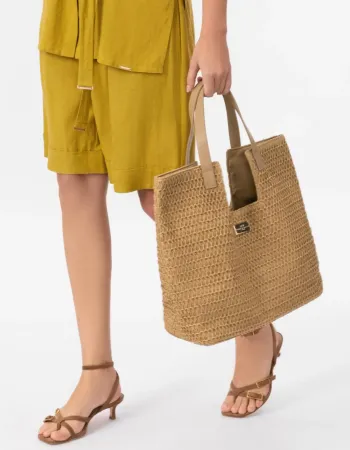 Лятна плетена чанта Hobo