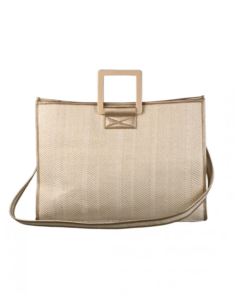 Елегантна лятна чанта в кремав нюанс