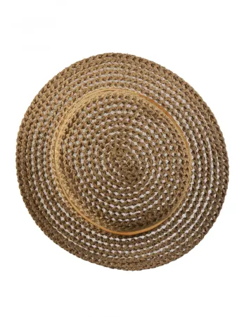 Лятна памучна шапка в кафяв цвят Voyage