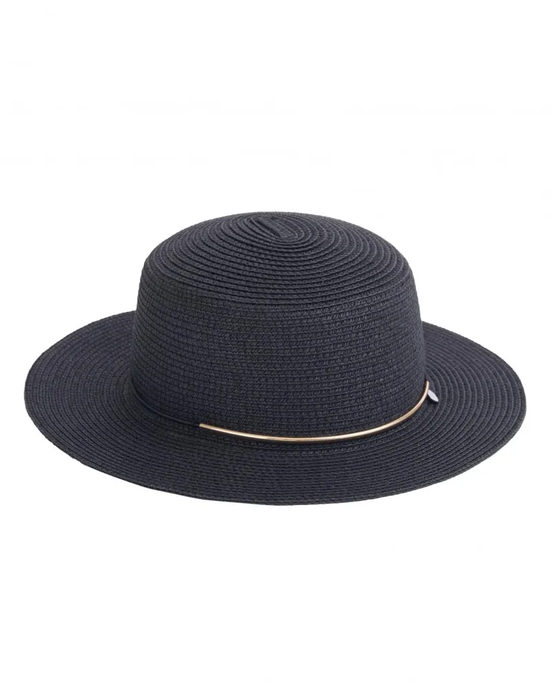 Лятна шапка в черен цвят Canotier