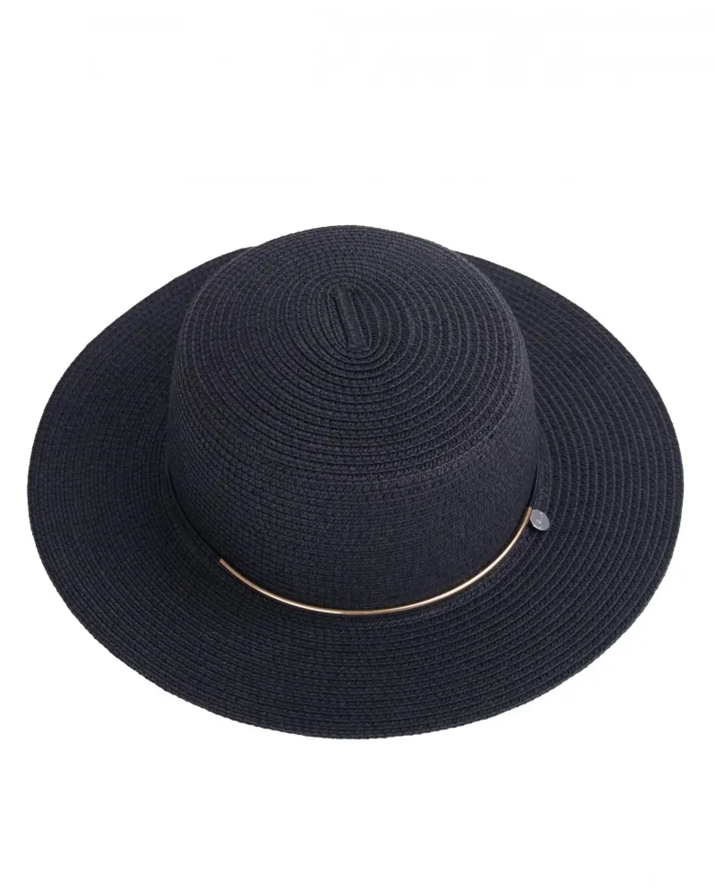 Лятна шапка в черен цвят Canotier