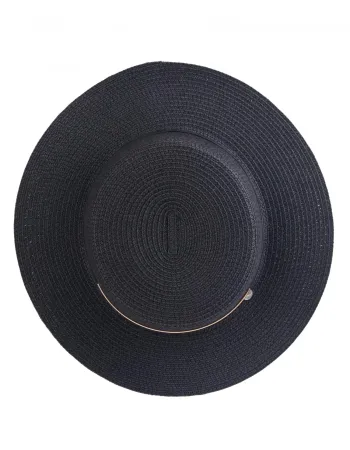 Лятна шапка в черен цвят Canotier