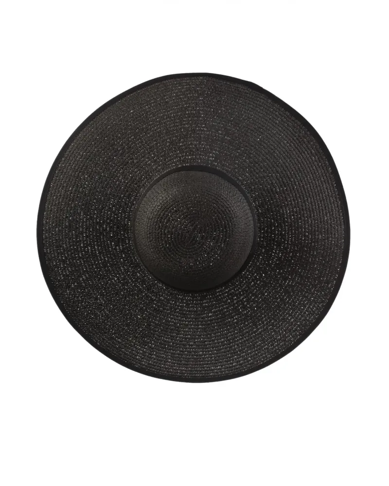 Черна шапка с широка периферия Edisse