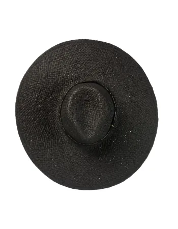Черна шапка с широка периферия Sun Veil