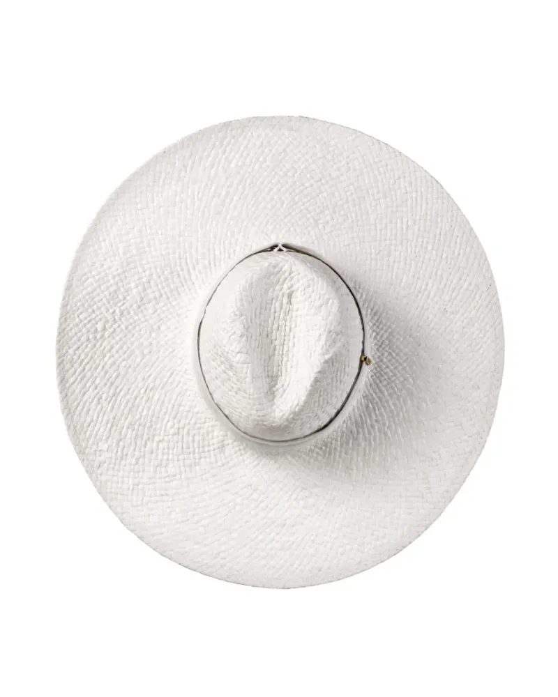 Бяла шапка с широка периферия Sun Veil