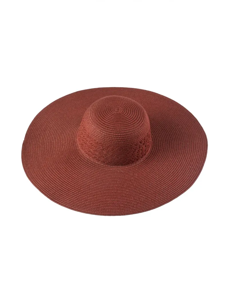 Шапка с широка периферия в керемиден нюанс Solaris