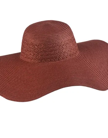 Шапка с широка периферия в керемиден нюанс Solaris