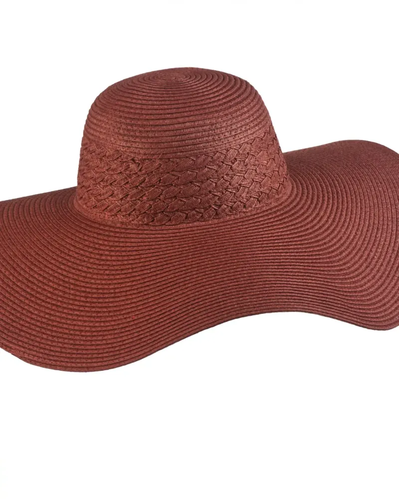 Шапка с широка периферия в керемиден нюанс Solaris