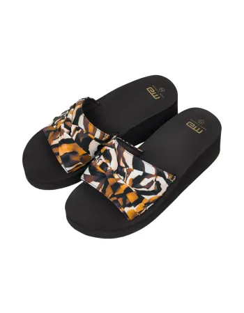 Дамски чехли с платформа Knot