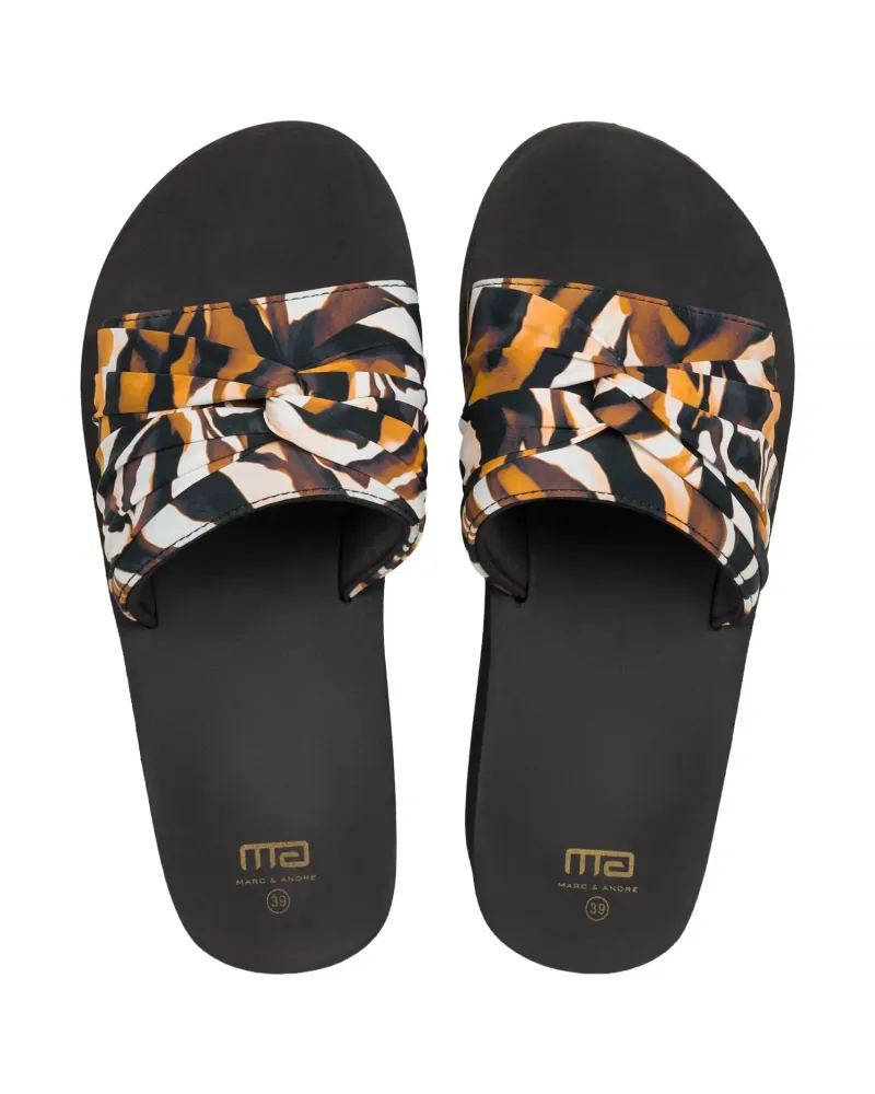 Дамски чехли с платформа Knot