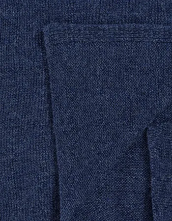 Шал от 100% кашмир Weightless Luxury син