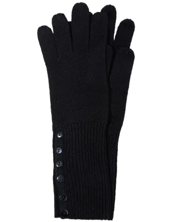 Черни ръкавици от 100% кашмир Weightless Luxury