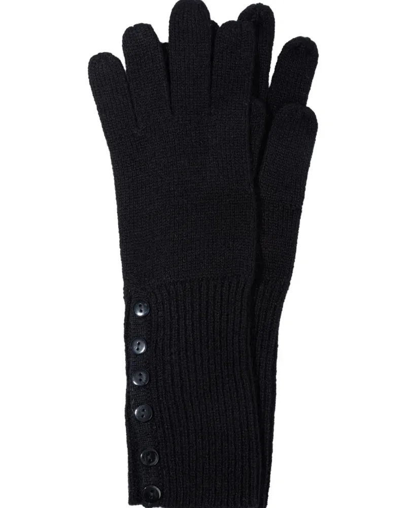 Черни ръкавици от 100% кашмир Weightless Luxury