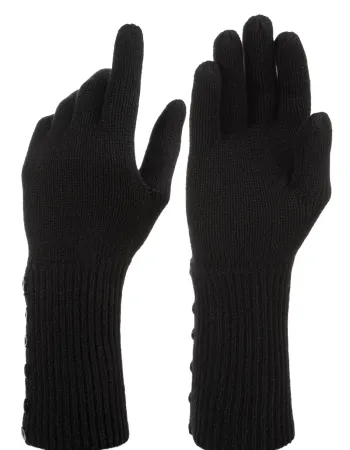 Черни ръкавици от 100% кашмир Weightless Luxury