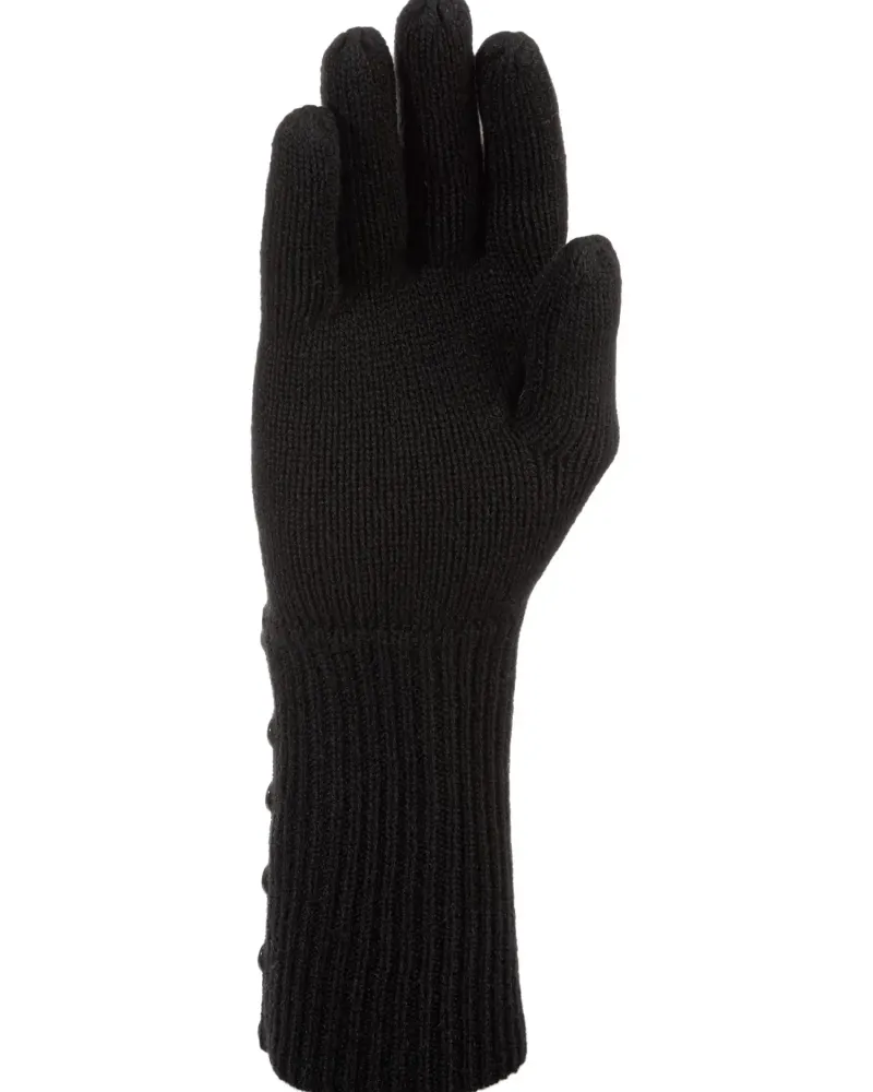 Черни ръкавици от 100% кашмир Weightless Luxury