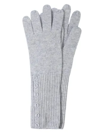 Сиви ръкавици от 100% кашмир Weightless Luxury