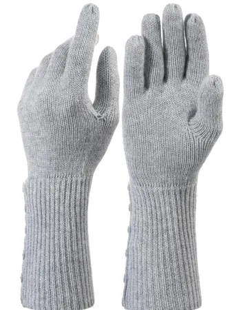 Сиви ръкавици от 100% кашмир Weightless Luxury