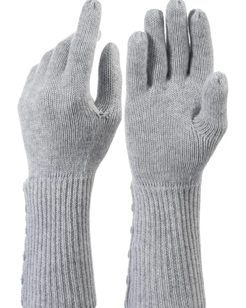 Сиви ръкавици от 100% кашмир Weightless Luxury
