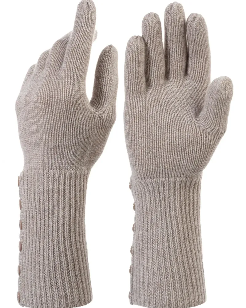 Ръкавици от 100% кашмир Weightless Luxury беж