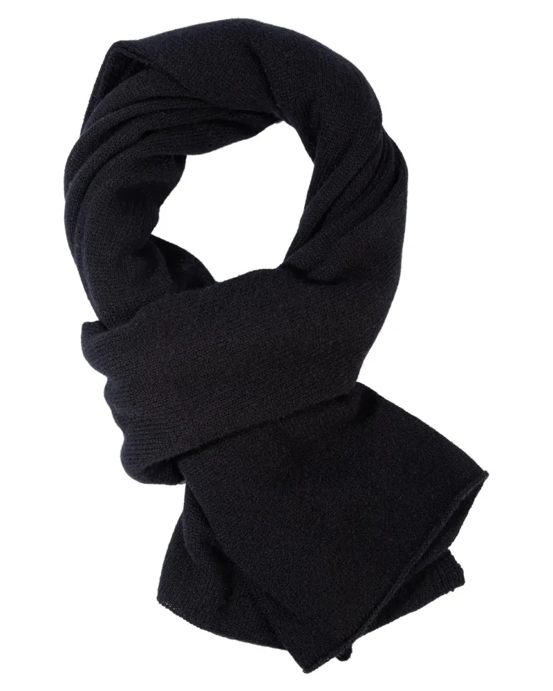 Черен шал от 100% кашмир Weightless Luxury