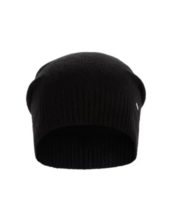 Черна шапка от 100% кашмир Weightless Luxury