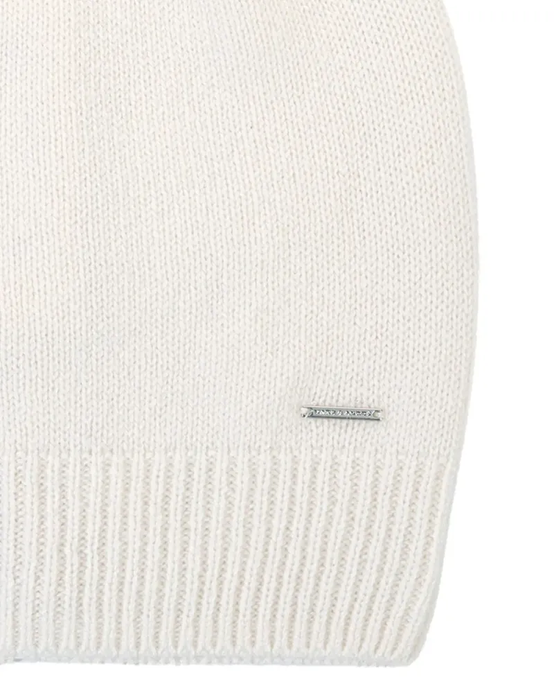 Шапка от 100% луксозен кашмир Weightless luxury екрю