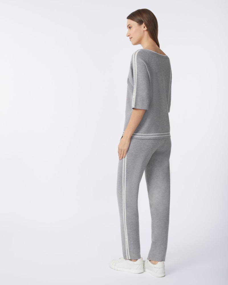 Кашмирен пуловер с 3/4 ръкав