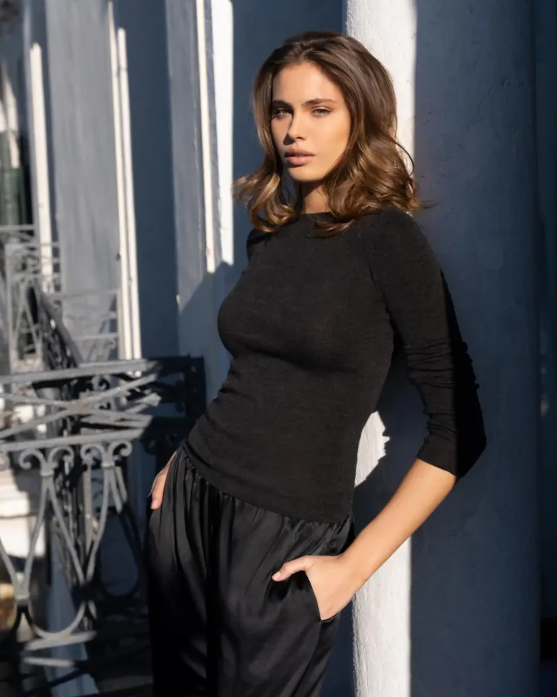 Блуза от мериносова вълна SHEER WHISPER