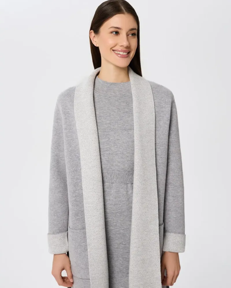 Жилетка от мериносова вълна и кашмир ETERNAL WAVES