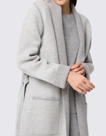 Жилетка от мериносова вълна и кашмир ETERNAL WAVES