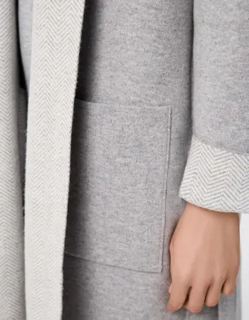 Жилетка от мериносова вълна и кашмир ETERNAL WAVES