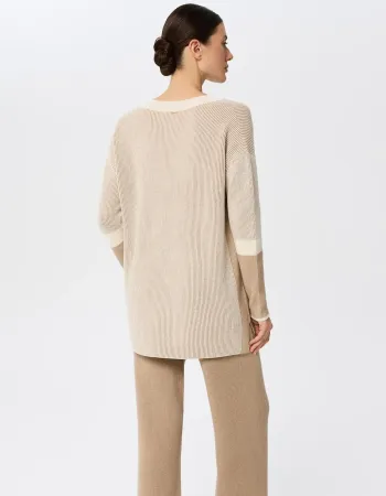 Кашмирен пуловер RIBBED RHYTHM